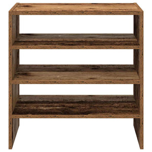 Scarpiere 2 pz Impilabili Legno Antico 60x30x30,5 cm 858872