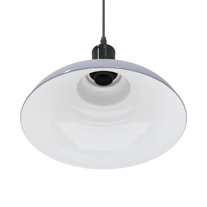 Lampada Sospensione Regolabile E27 Grigio Lucido Ø31 cm Metallo 4103438