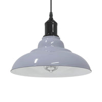 Lampada Sospensione Regolabile E27 Grigio Lucido Ø31 cm Metallo 4103438
