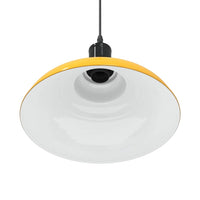 Lampada Sospensione Regolabile E27 Giallo Lucido Ø31 cm Metallo 4103439