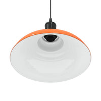 Lampada Sospensione Regolabile E27 Arancio Lucido Ø31cm Metallo 4103440