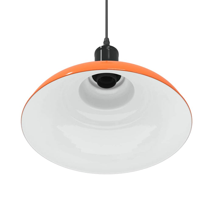 Lampada Sospensione Regolabile E27 Arancio Lucido Ø31cm Metallo 4103440