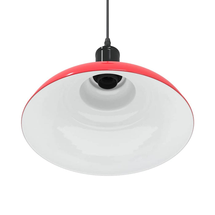 Lampada Sospensione Regolabile E27 Rosso Lucido Ø31 cm Metallo 4103441