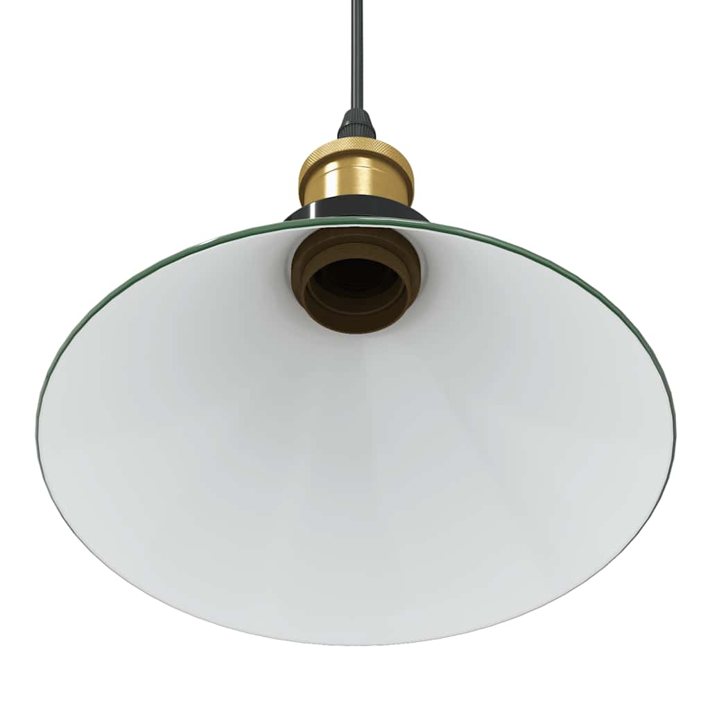 Lampada a Sospensione Regolabile E27 Verde Lucido Ø22cm Metallo 4103445