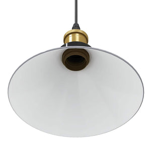 Lampada Sospensione Regolabile E27 Grigio Lucido Ø22 cm Metallo 4103446