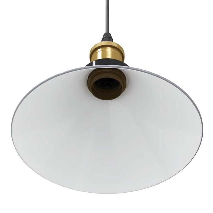 Lampada Sospensione Regolabile E27 Grigio Lucido Ø22 cm Metallo 4103446