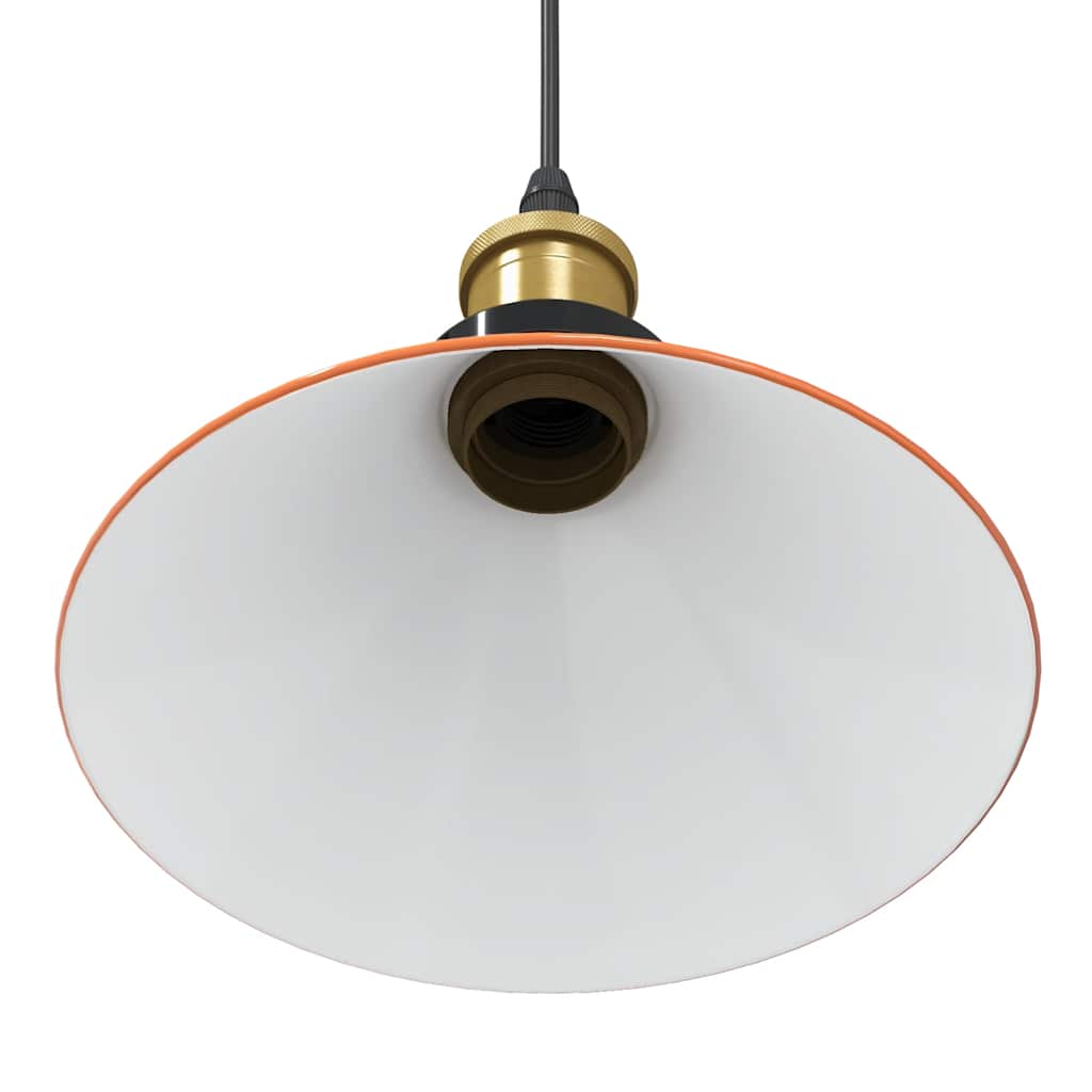 Lampada Sospensione Regolabile E27 Arancio Lucido Ø22cm Metallo 4103448