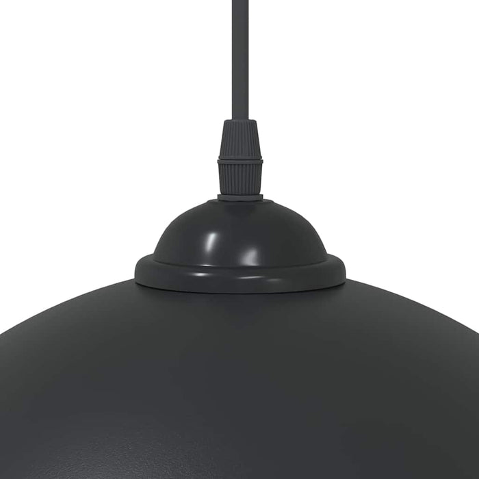 Lampada a Sospensione 2 pz Regolabile E27 Nero Ø 30 cm Metallo 4103451
