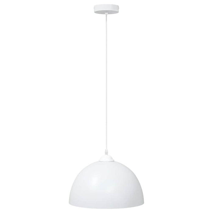 Lampada a Sospensione 2 pz Regolabile E27 Bianco Ø 30cm Metallo 4103452