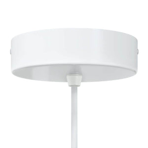 Lampada a Sospensione 2 pz Regolabile E27 Bianco Ø 30cm Metallo 4103452
