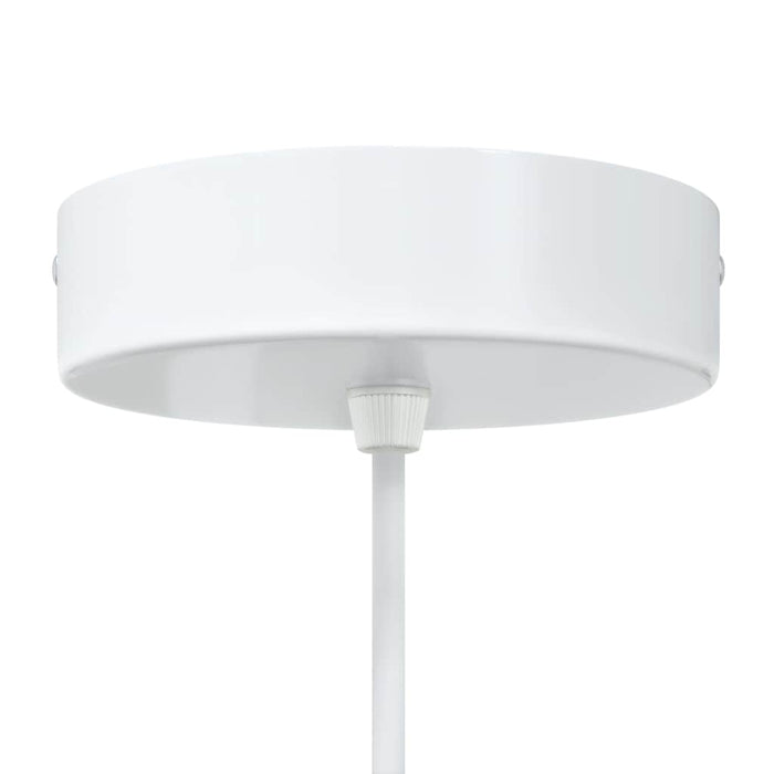 Lampada a Sospensione 2 pz Regolabile E27 Bianco Ø 30cm Metallo 4103452