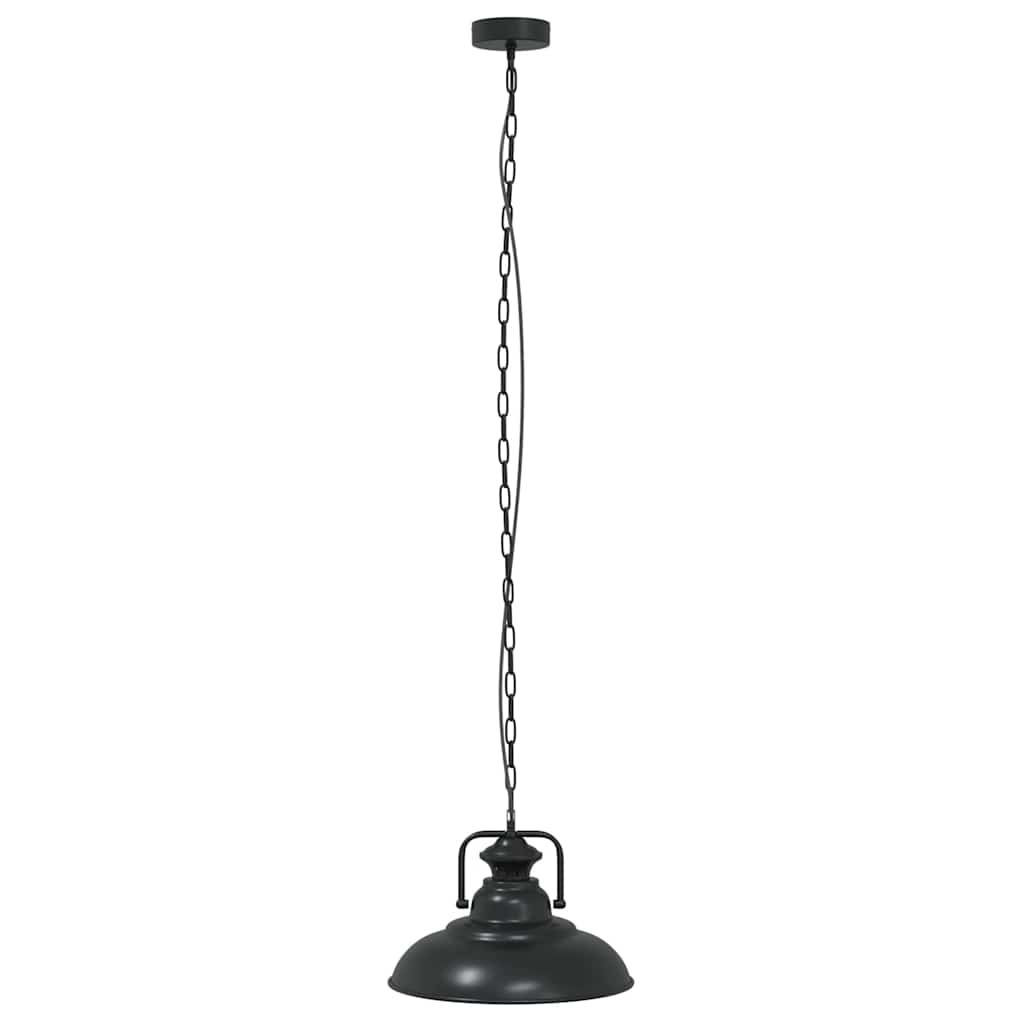 vidaXL Lampada a Sospensione E27 Nero Ø31 cm in Metallo