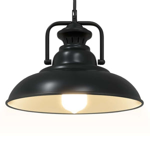 Lampada a Sospensione E27 Nero Ø31 cm in Metallo 4103456
