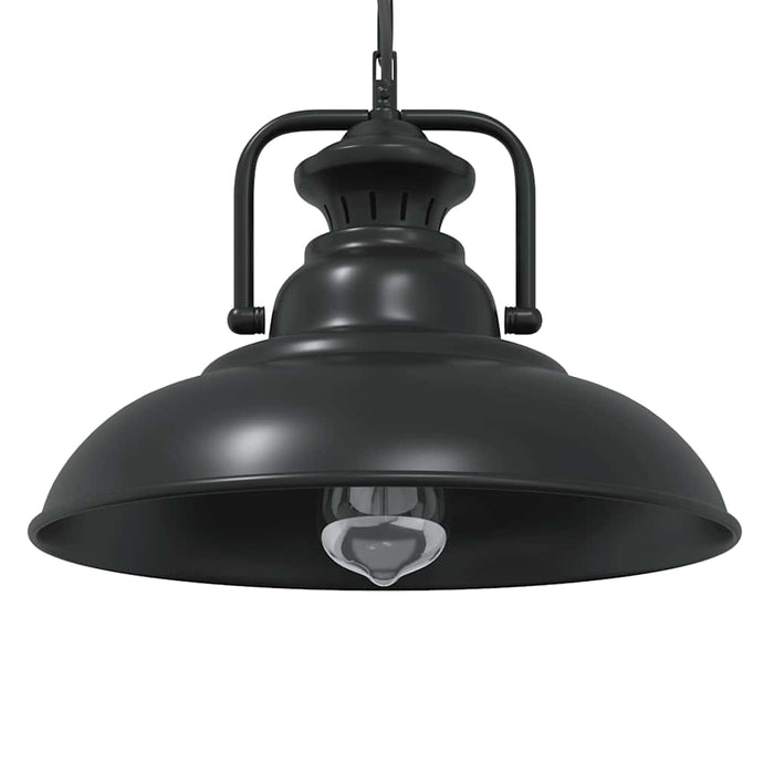 Lampada a Sospensione E27 Nero Ø31 cm in Metallo 4103456
