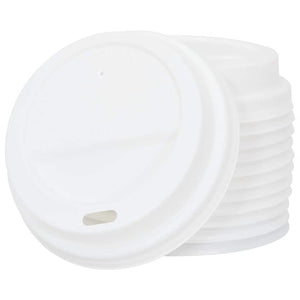 Coperchi Tazze da Caffè Carta Ø80mm 8oz 1000 pz Plastica Bianca
