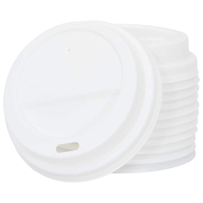 Coperchi Tazze da Caffè Carta Ø80mm 8oz 1000 pz Plastica Bianca