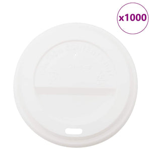 vidaXL Coperchi Tazze da Caffè Carta Ø90 mm 12oz/16oz 1000 pz Plastica