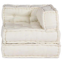 Pouf Modulare Crema 70x70x54 in Tessuto