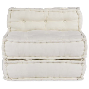 Pouf Modulare Crema 70x70x54 in Tessuto 4019022