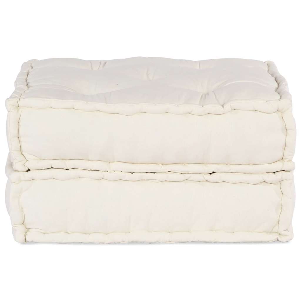 Pouf Modulare Crema 70x70x36 in Tessuto