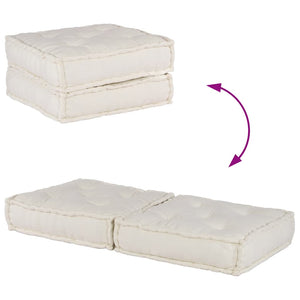 Pouf Modulare Crema 70x70x36 in Tessuto