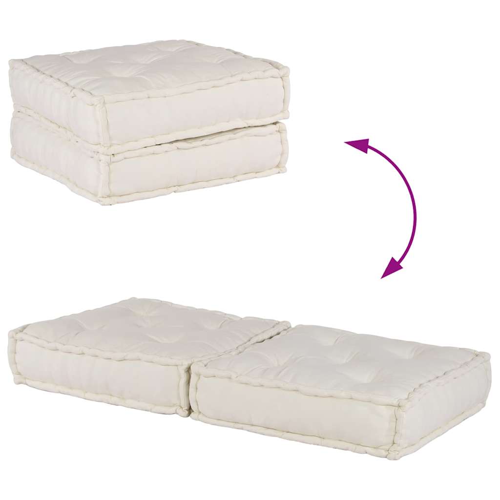 Pouf Modulare Crema 140x70x36 in Tessuto 4019024