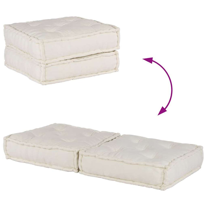 Pouf Modulare Crema 140x70x36 in Tessuto 4019024