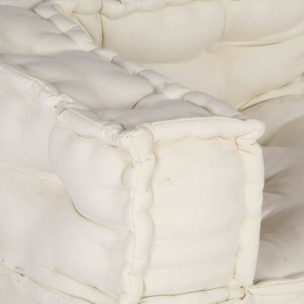 Pouf Modulare Crema 140x70x36 in Tessuto 4019024