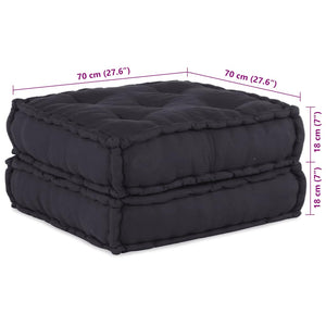 vidaXL Pouf Modulare Antracite 70x70x36 in Tessuto