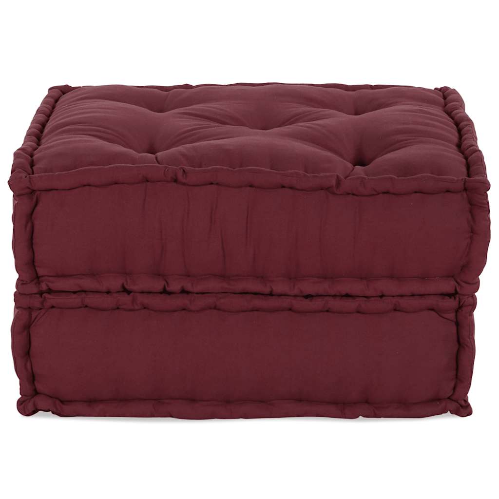vidaXL Pouf Modulare Marrone Rossiccio 70x70x36 in Tessuto