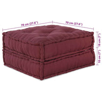 Pouf Modulare Marrone Rossiccio 70x70x36 in Tessuto 4019031