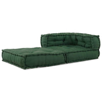 Pouf Modulare Verde 70x70x54 in Tessuto 4019033