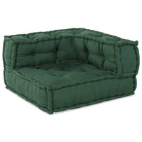vidaXL Pouf Modulare Verde 70x70x54 in Tessuto