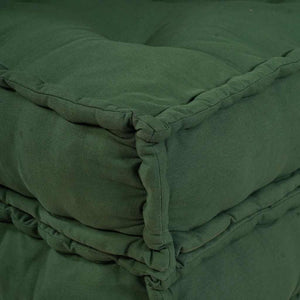 vidaXL Pouf Modulare Verde 70x70x54 in Tessuto