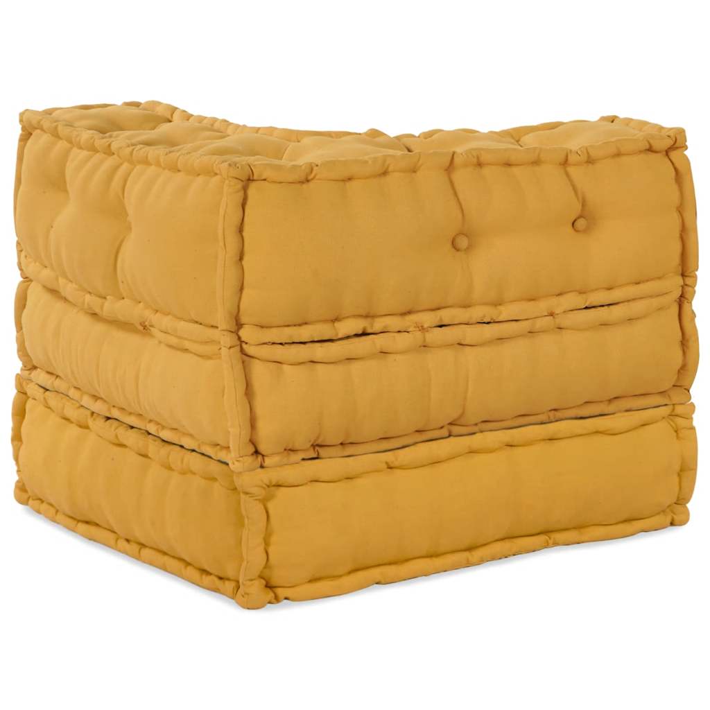 vidaXL Pouf Modulare Giallo 70x70x54 in Tessuto