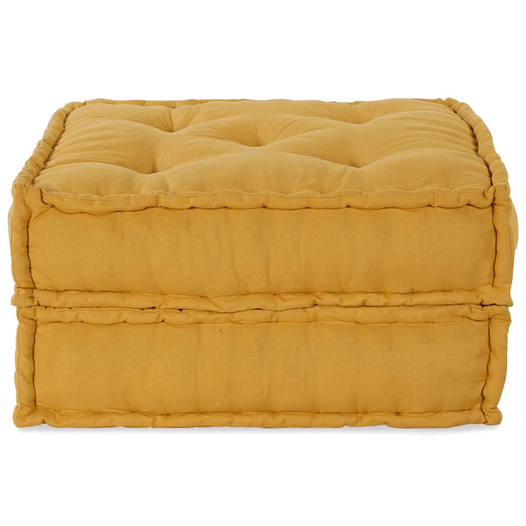 Divano Componibile-Sofa Modulare-Divanetto Giallo 70x70x36 in Tessuto