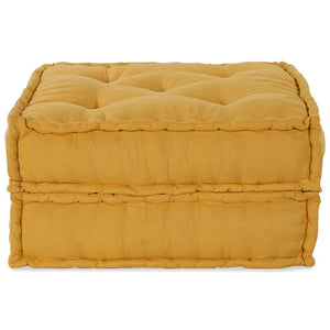 Divano Componibile-Sofa Modulare-Divanetto Giallo 70x70x36 in Tessuto