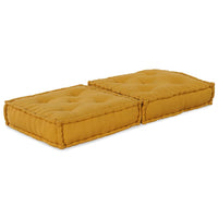 Pouf Modulare Giallo 70x70x36 in Tessuto 4019039