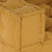 vidaXL Pouf Modulare Giallo 140x70x36 in Tessuto