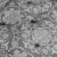 vidaXL Pouffe Geometrico Grigio chiaro 70 x 70 x 54 cm Tessuto