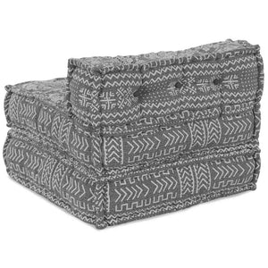 vidaXL Pouffe Geometrico Grigio chiaro 70 x 70 x 54 cm Tessuto