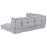 Cuscino per Divano 3 pz-Set di 3 Cuscini per Sofa Grigio Tessuto