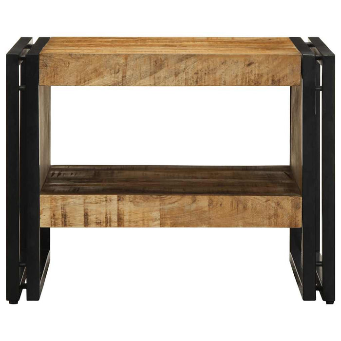 Tavolino da Salotto 50x50x38 cm Legno Massello di Mango Grezzo 4102712