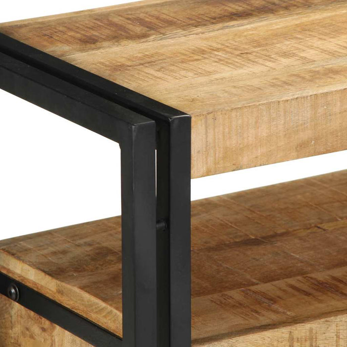Tavolo consolle 120 x 33 x 75 cm legno massello di mango 4102739