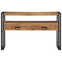 Tavolo consolle 120 x 33 x 75 cm legno massello di acacia 4102740