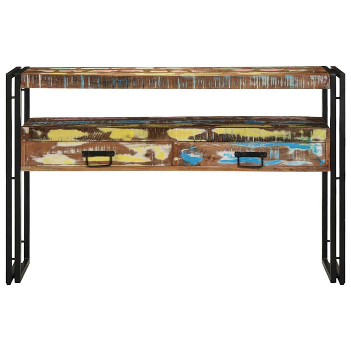 Tavolo consolle 120 x 33 x 75 cm legno massello di riciclo 4102741