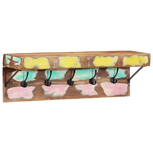 Appendiabiti Marrone 73 x 19 x 23 cm Legno massello di recupero 4102747
