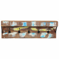 Appendiabiti Marrone 73 x 19 x 23 cm Legno massello di recupero 4102747