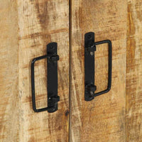 Armadio per Scarpe Nero 30 x 30 x 40 cm Legno massello di mango 4102748