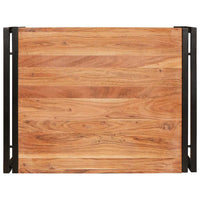 Mensola da bagno 65 x 50 x 23 cm Legno di mango massello, Ferro 4102755